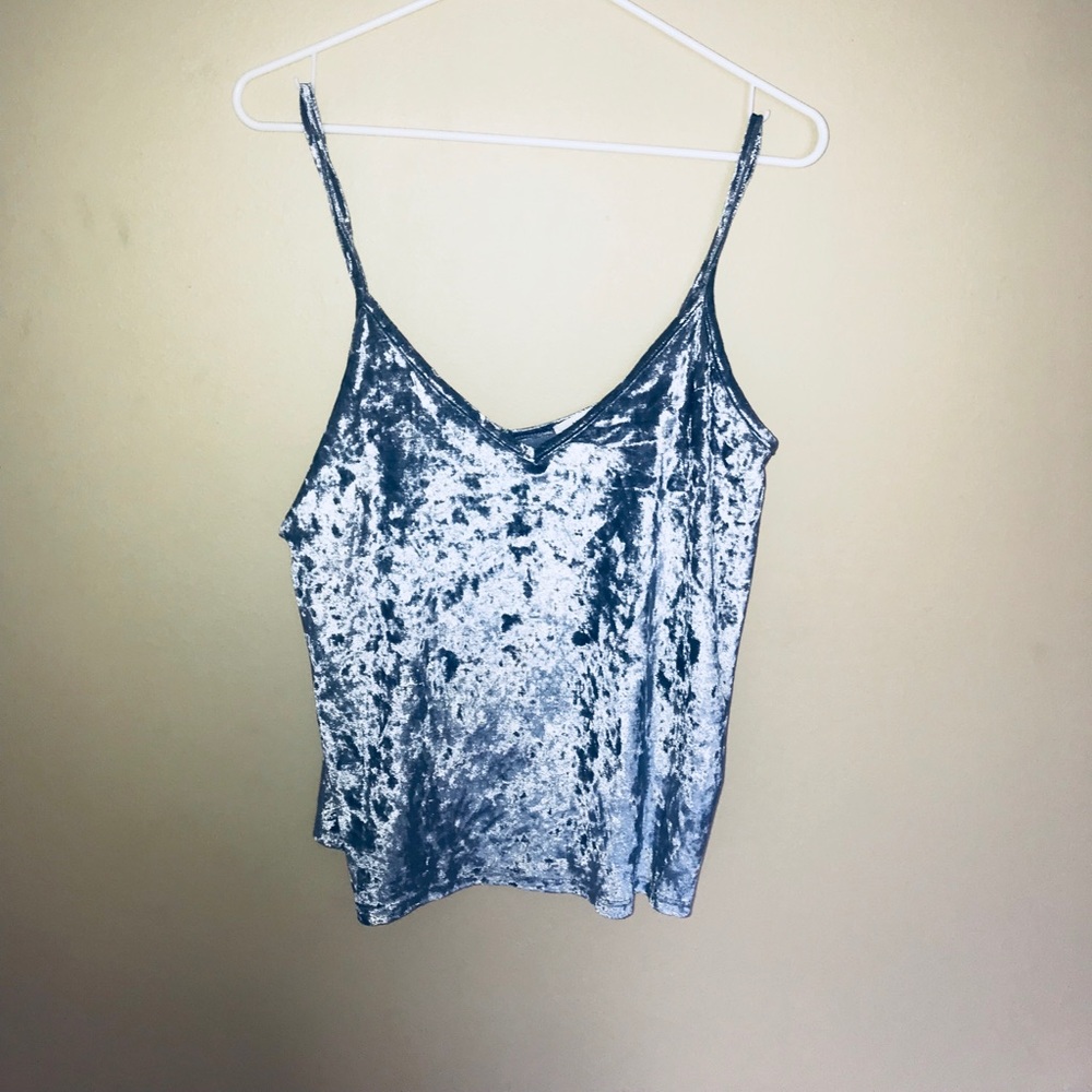 Velvet semi-cropped tank!